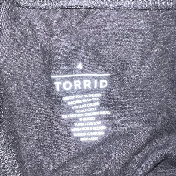 Torrid Crop Black Legging - Picture 3 of 3